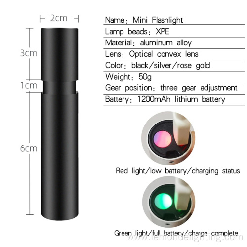 Rechargeable Portable Mini Pocket LED Flashlights Torch